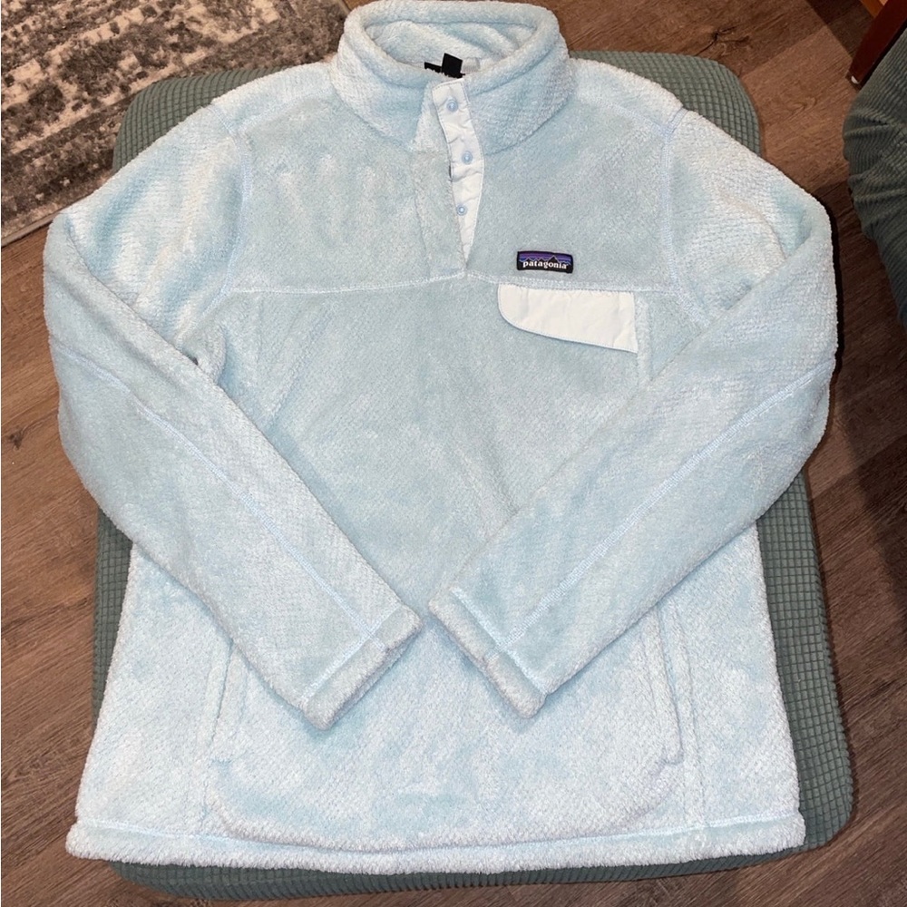 Patagonia Re-Tool Snap-T Atoll Blue Pullover size L
